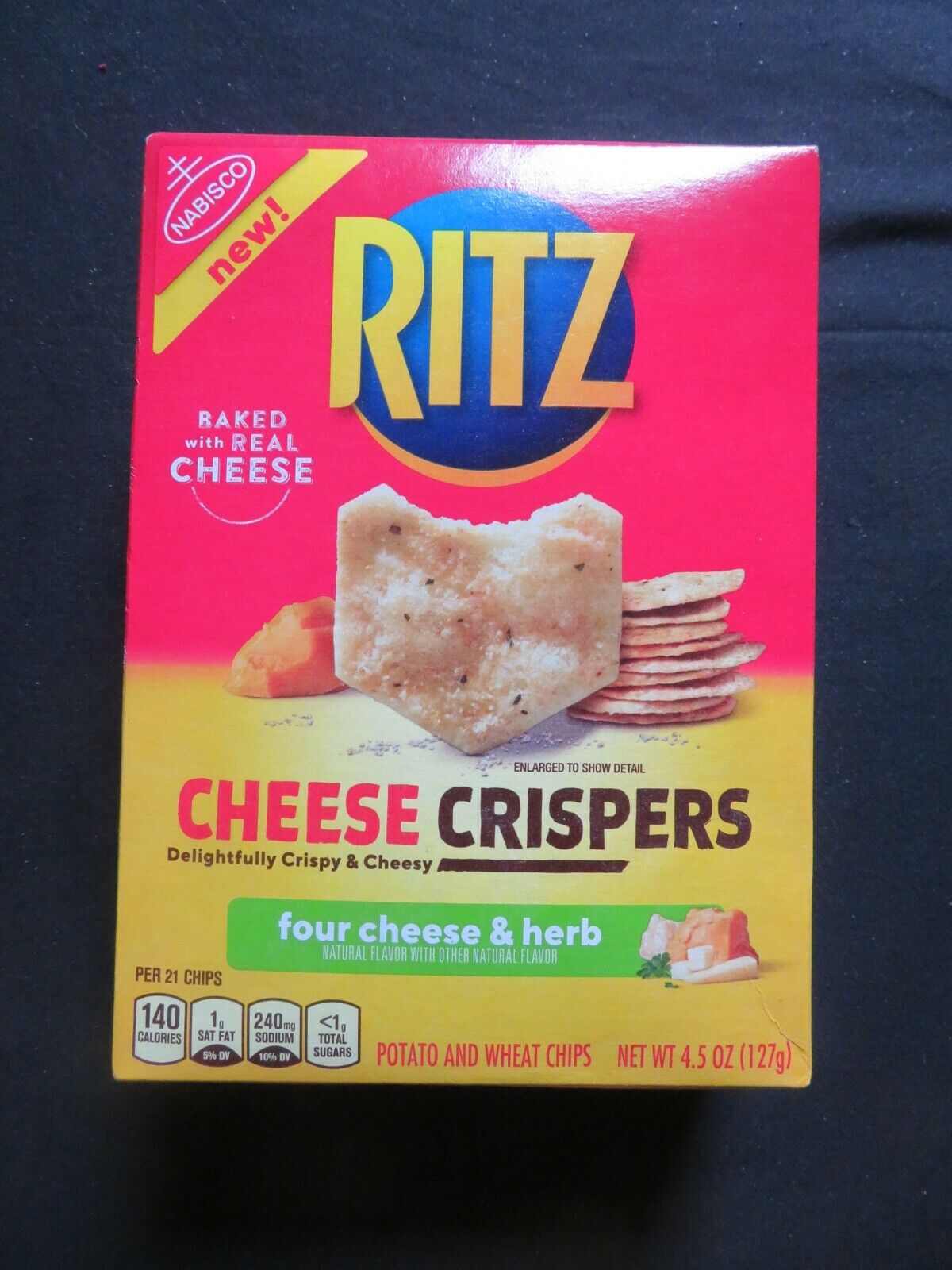 Four Cheese & Herb Cheese Crispers Potato and Wheat Chips, Four Cheese & Herb