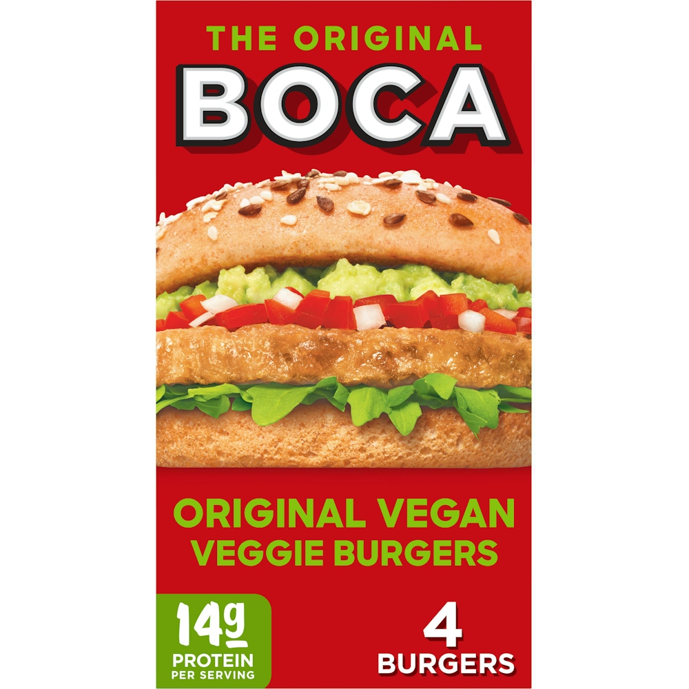 Photo of Boca Original Vegan Veggie Burgers, 4 Ct Box