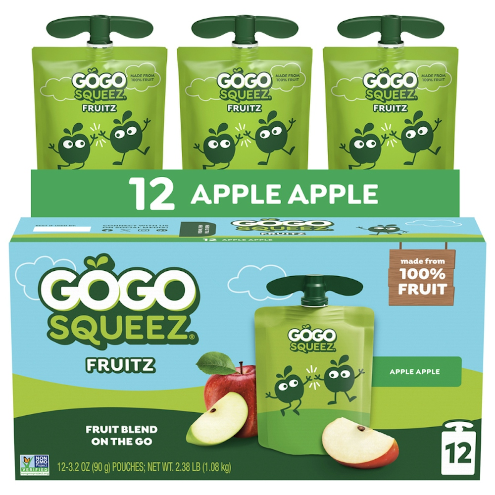 Photo of GoGo Squeez Apple Fruit On The Go Applesauce Pouches - 3.2 Ounce