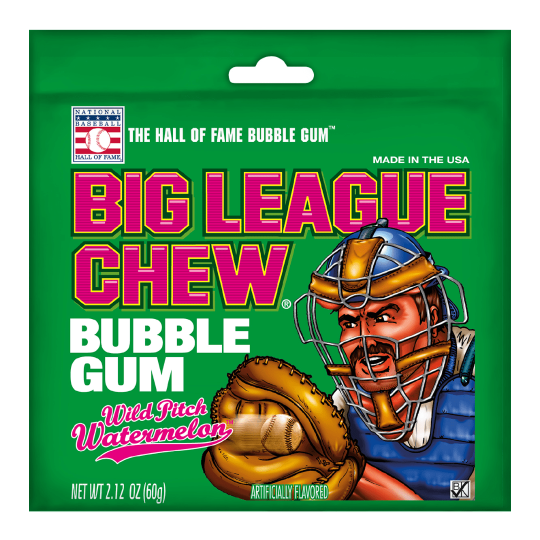 Big League Chew Wild Pitch Watermelon Bubble Gum