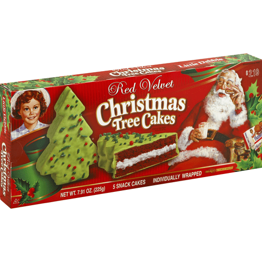 Little Debbie, Christmas Tree Cakes, Red Velvet