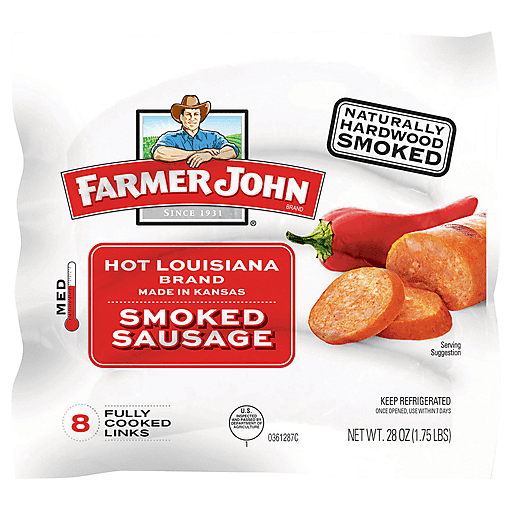 Hot Louisiana Smoked Sausage, Hot Louisiana