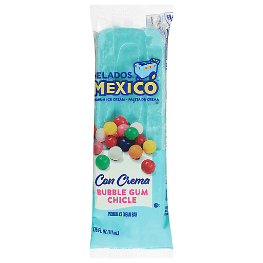 Photo of Helados Mexico Ice Cream Bar, Premium, Bubble Gum Chicle 3.75 Fl Oz