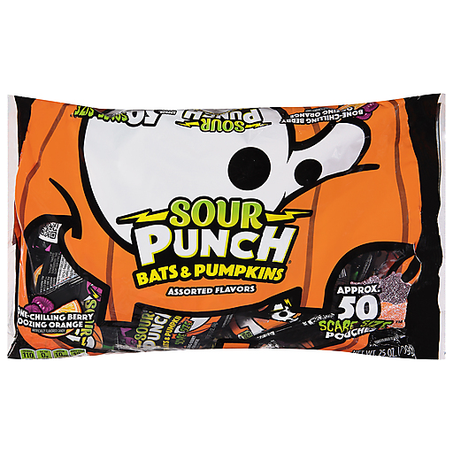 Bats & Pumpkins Candy, Mixed Berry Bats Tangerine Pumpkins