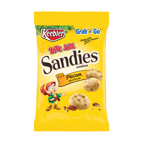 Keebler 06583 Cookies Pecan Shortbread 3 Oz Bagged