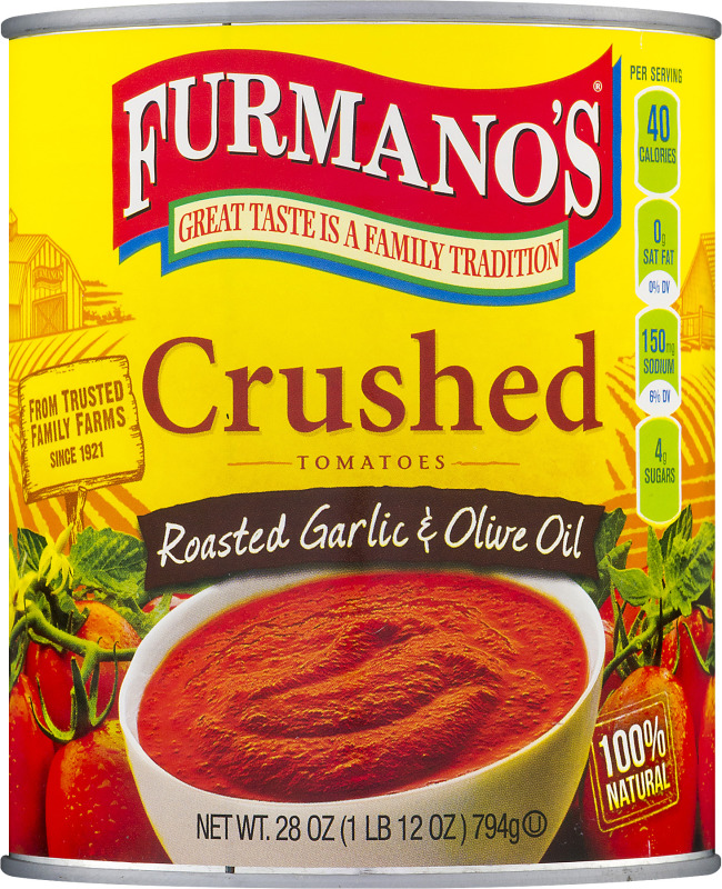 Photo of Furmano's Crushed Tomatoes Roasted Garlic & Olive Oil