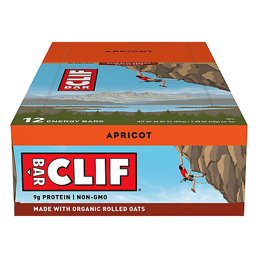 Clif Bar Apricot Energy 12-2.40 Oz. Bars