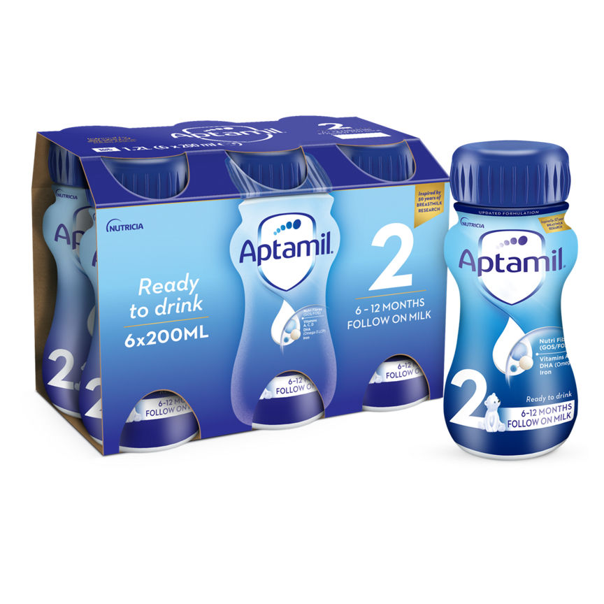 Asda Aptamil 2 Follow On Baby Milk Formula Liquid Multipack — EAN