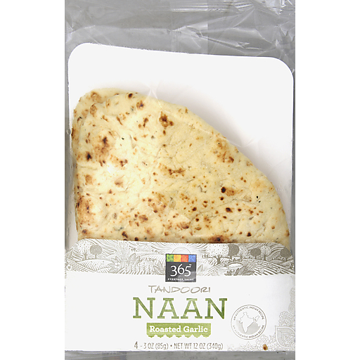 365 Everyday Value, Tandoori Naan, Roasted Garlic, Roasted Garlic