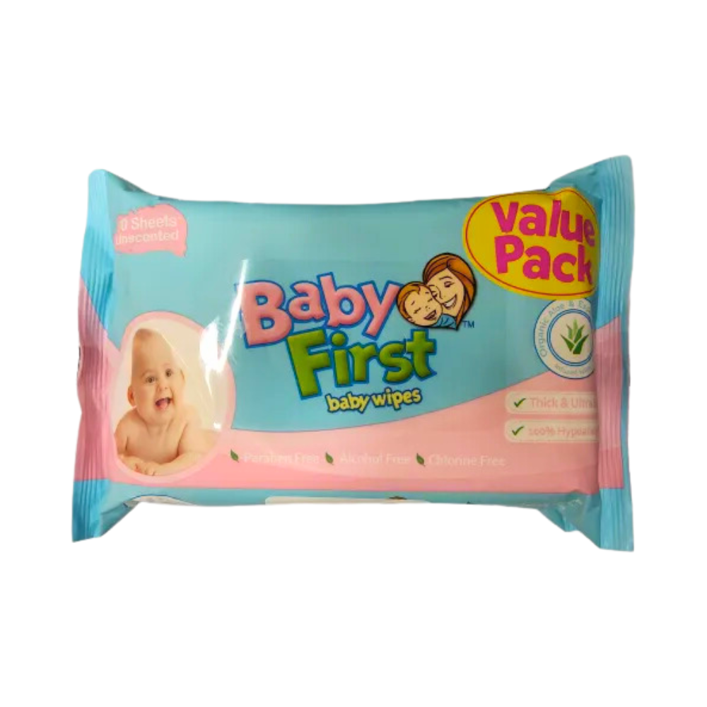 Baby First Wipes Unscented 60's X 2