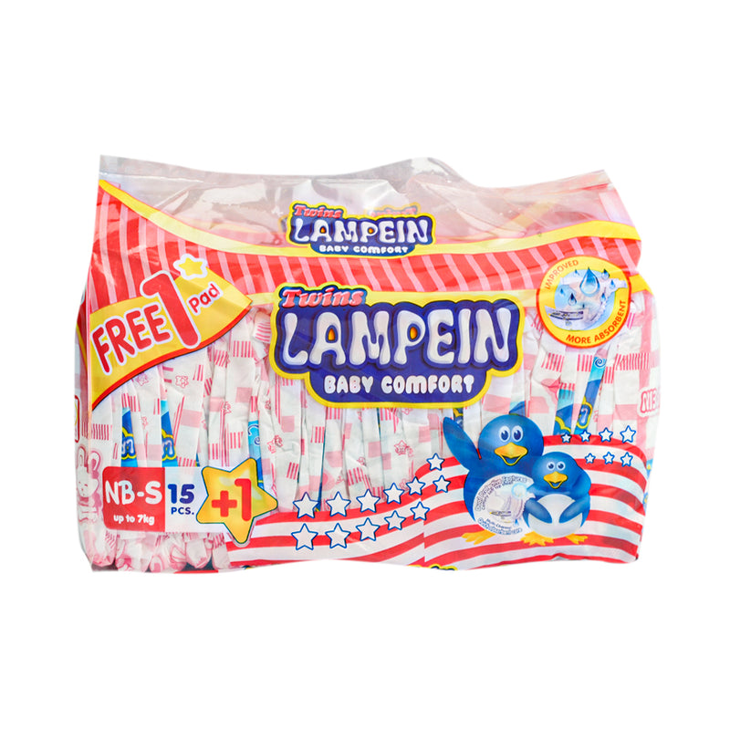 Twins Lampein Baby Diaper Generic Small 15's + 1 Pad