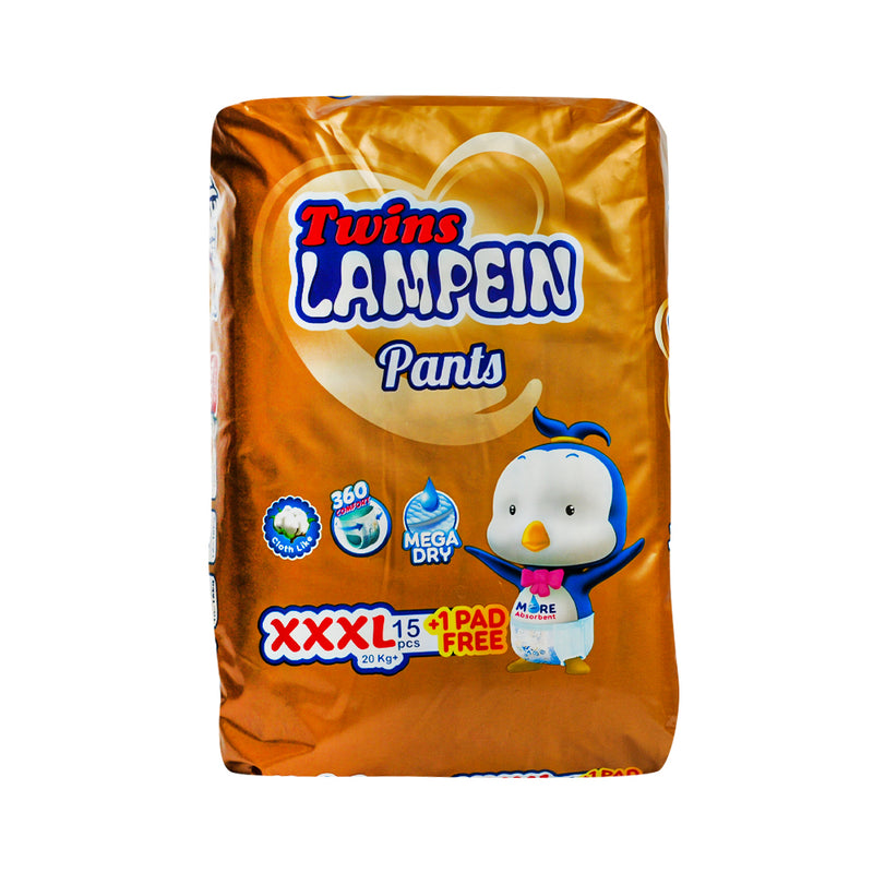Twins Lampein Baby Diaper Pants XXXL 15's
