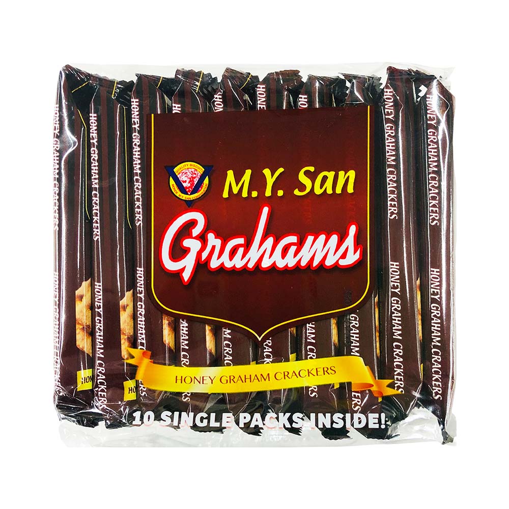 M.Y. San Grahams Honey Graham Crackers (10 Packs X 25g)