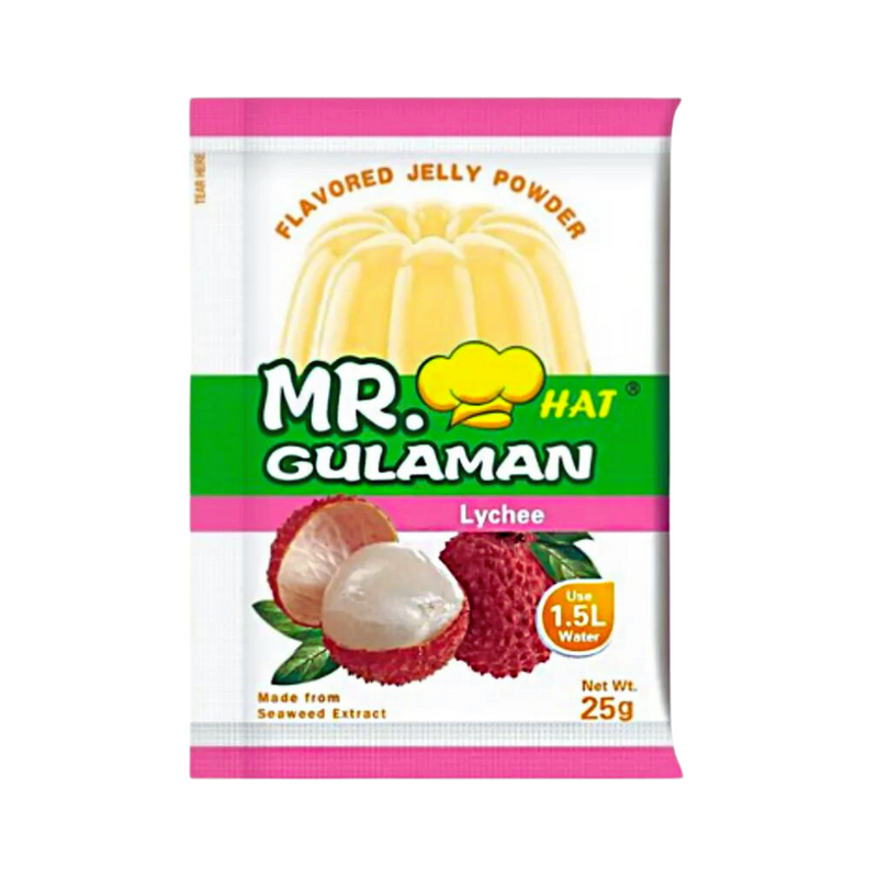 Mr Hat Gulaman Lychee Flavored Jelly Powder 25g