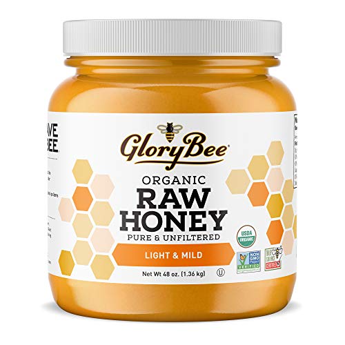 Photo of GloryBee Clover Blossom Raw Organic Honey, 48 Ounce