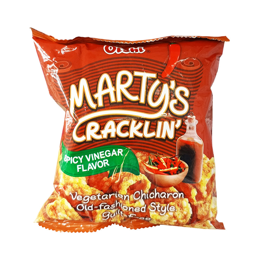 Oishi Marty's Cracklin' Spicy Vinegar Flavor 26g