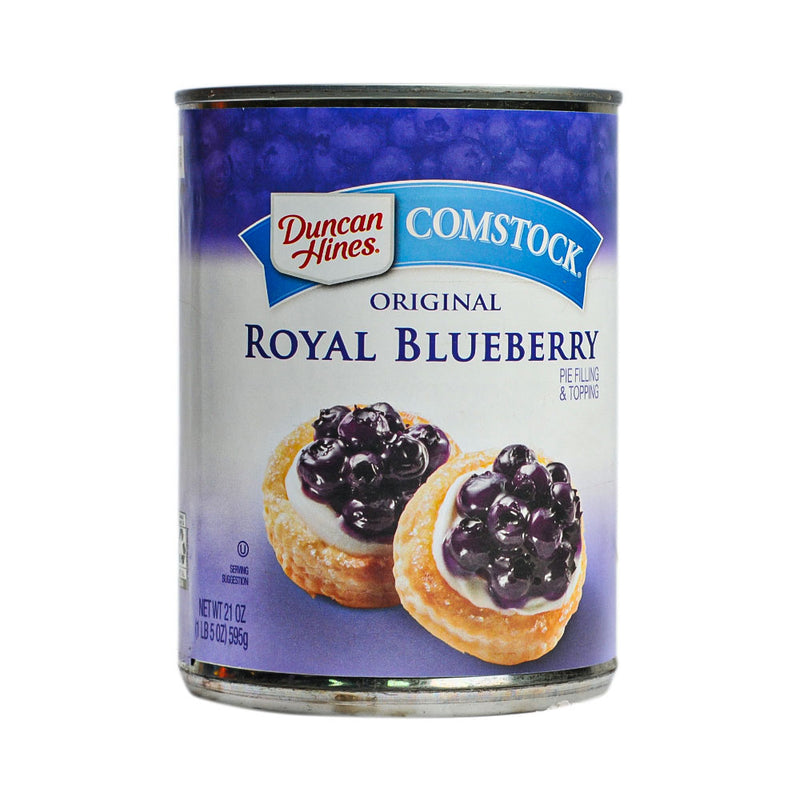 Duncan Hines Comstock Pie Filling & Topping, Original Royal Blueberry