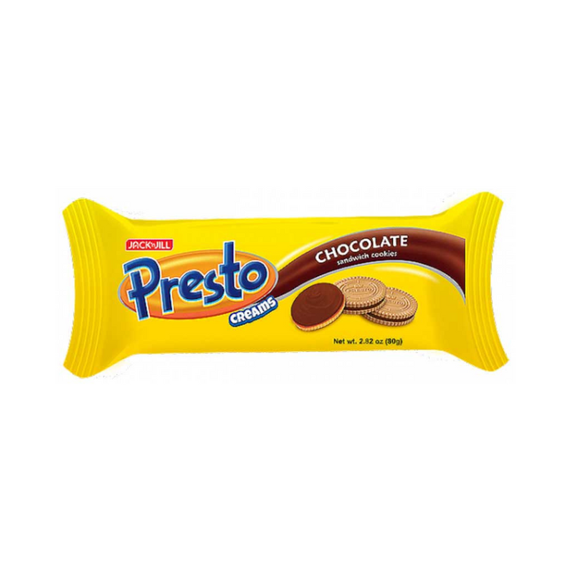 Jack 'n Jill Presto Creams Chocolate Sandwich Cookies 80g