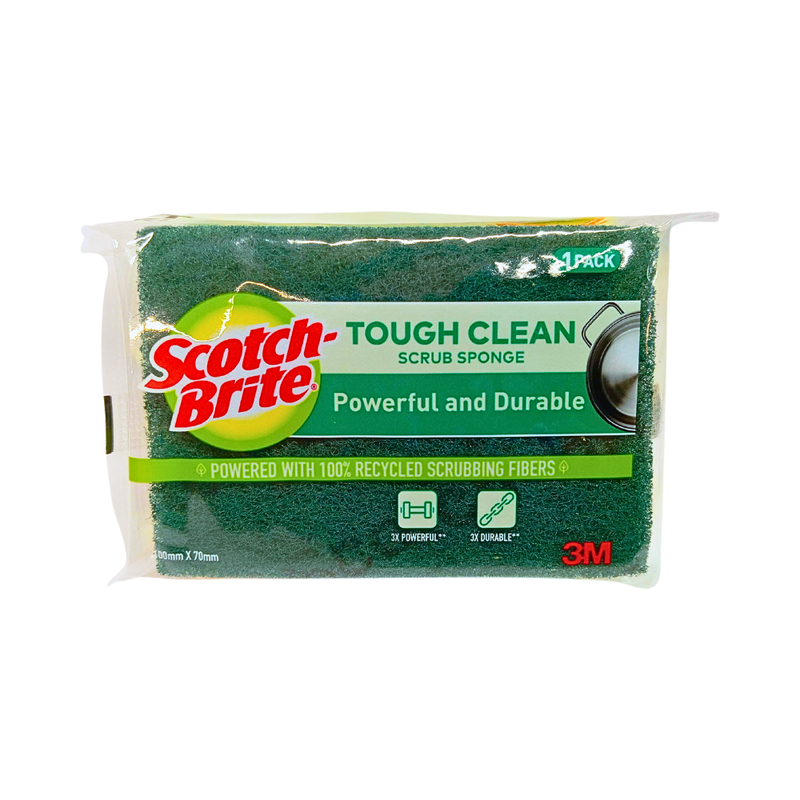 Scotch Brite Heavy-Duty Scrub Sponge Trial 1 Scrub Sponge 100mm X 75mm X 30mm
