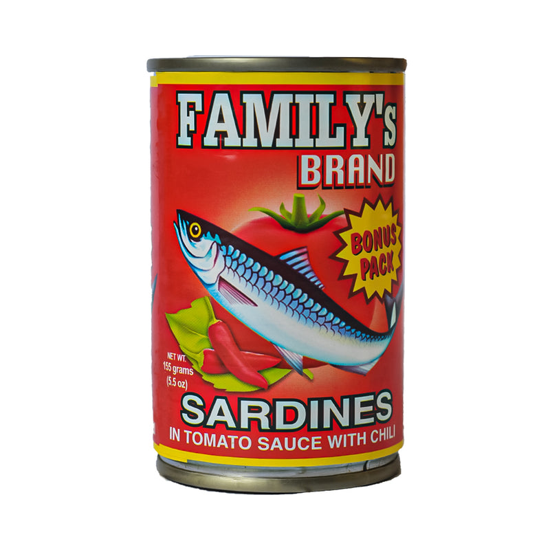 Family S Brand Bonus Pack Sardines In Tomato Sauce Chili 155g