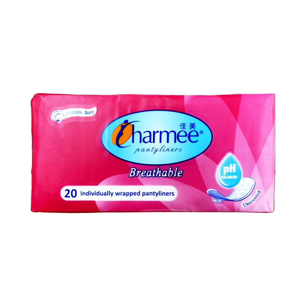 Charmee Panty Liner Breathable Unscented 20pcs X24
