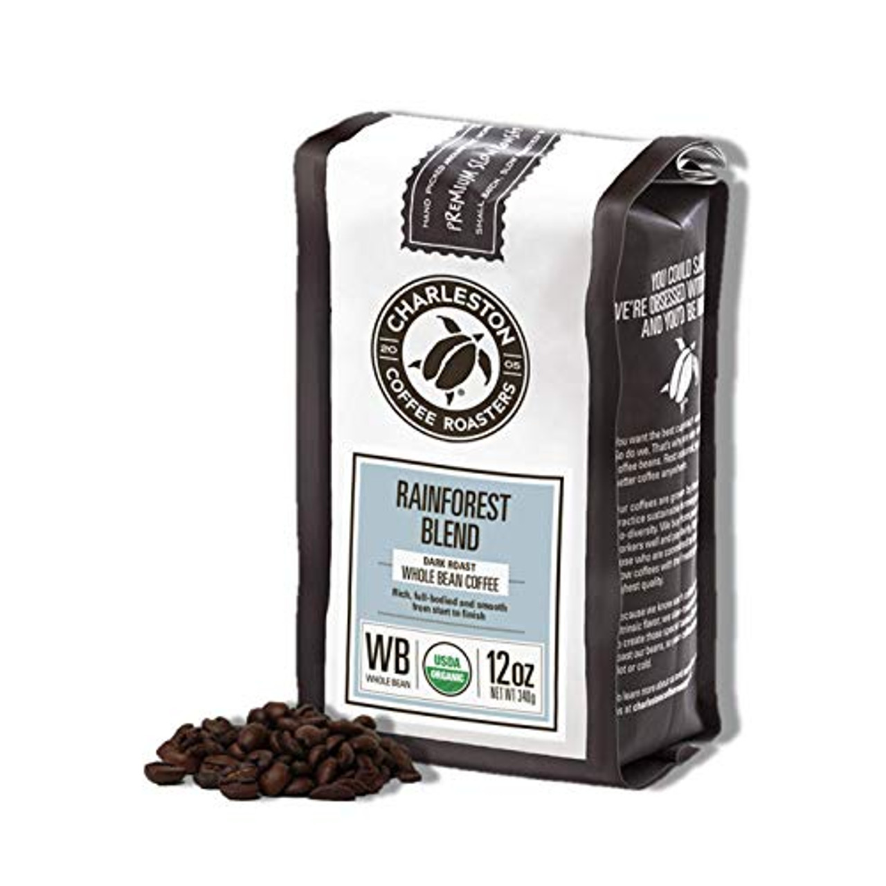 Charleston Coffee Roasters Specialty Organic Whole Bean Bag Hand Picked ...