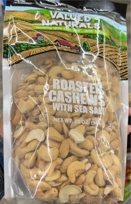 Roasted Cashews with Sea Salt, Roasted with Sea Salt