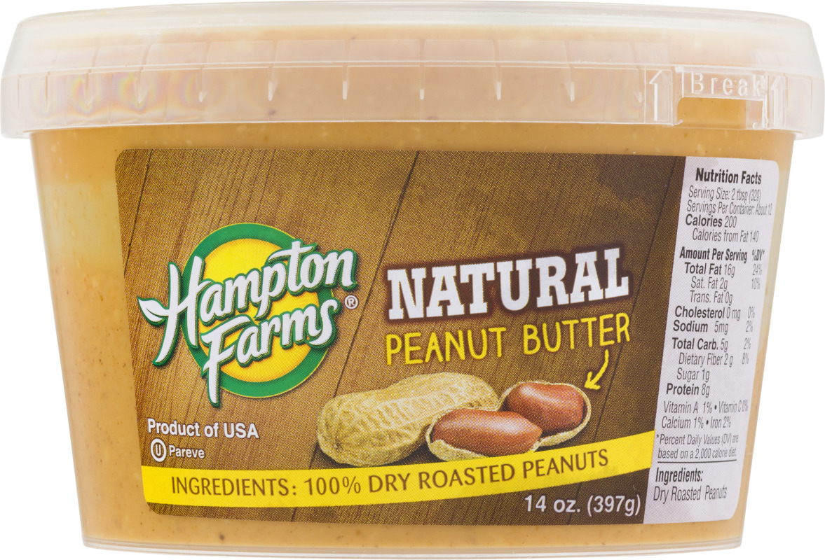 Hampton Farms, Natural Peanut Butter