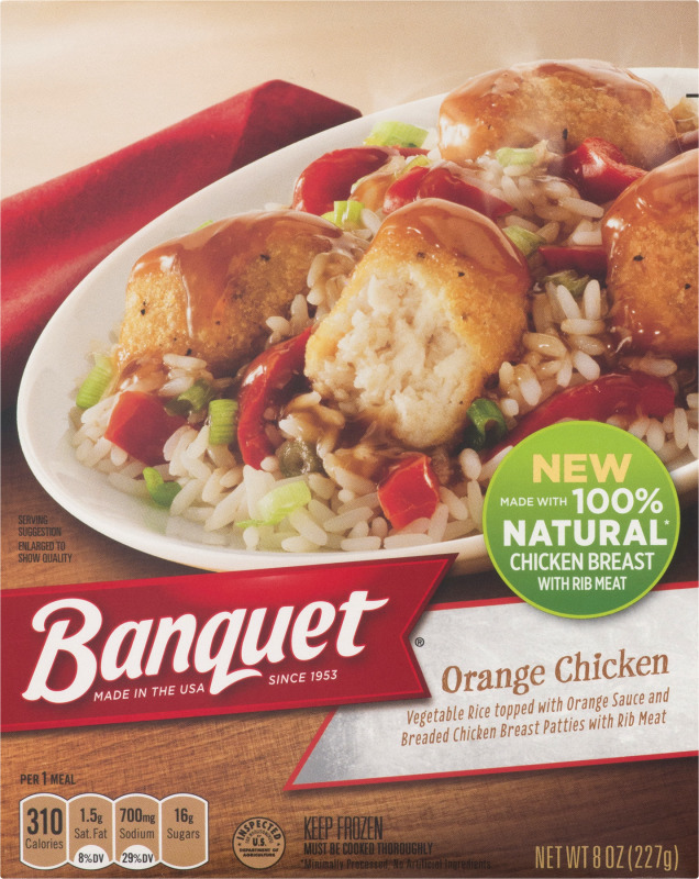 Banquet Basic Orange Chicken, 8 Oz