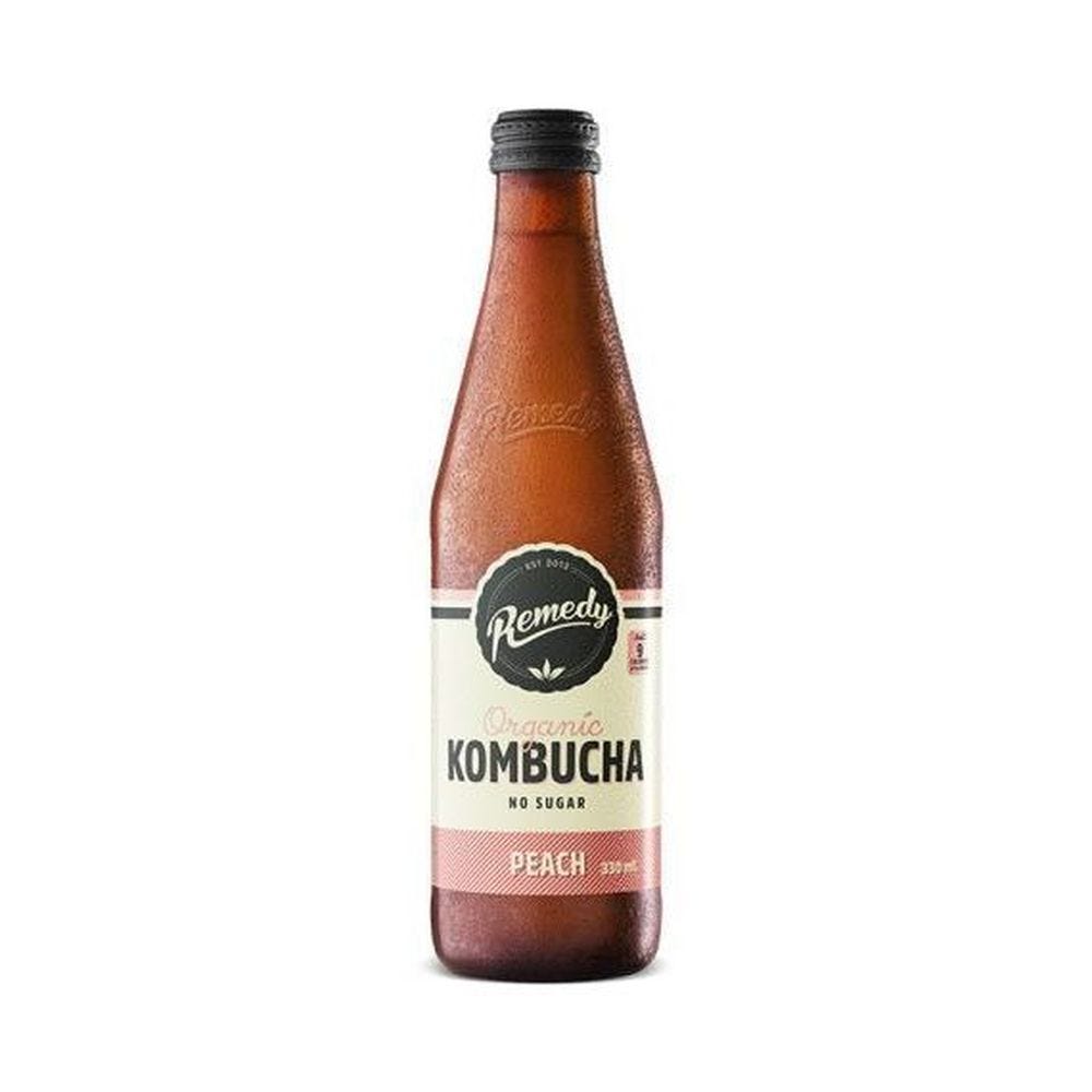 Peach Flavored Organic Kombucha, Peach