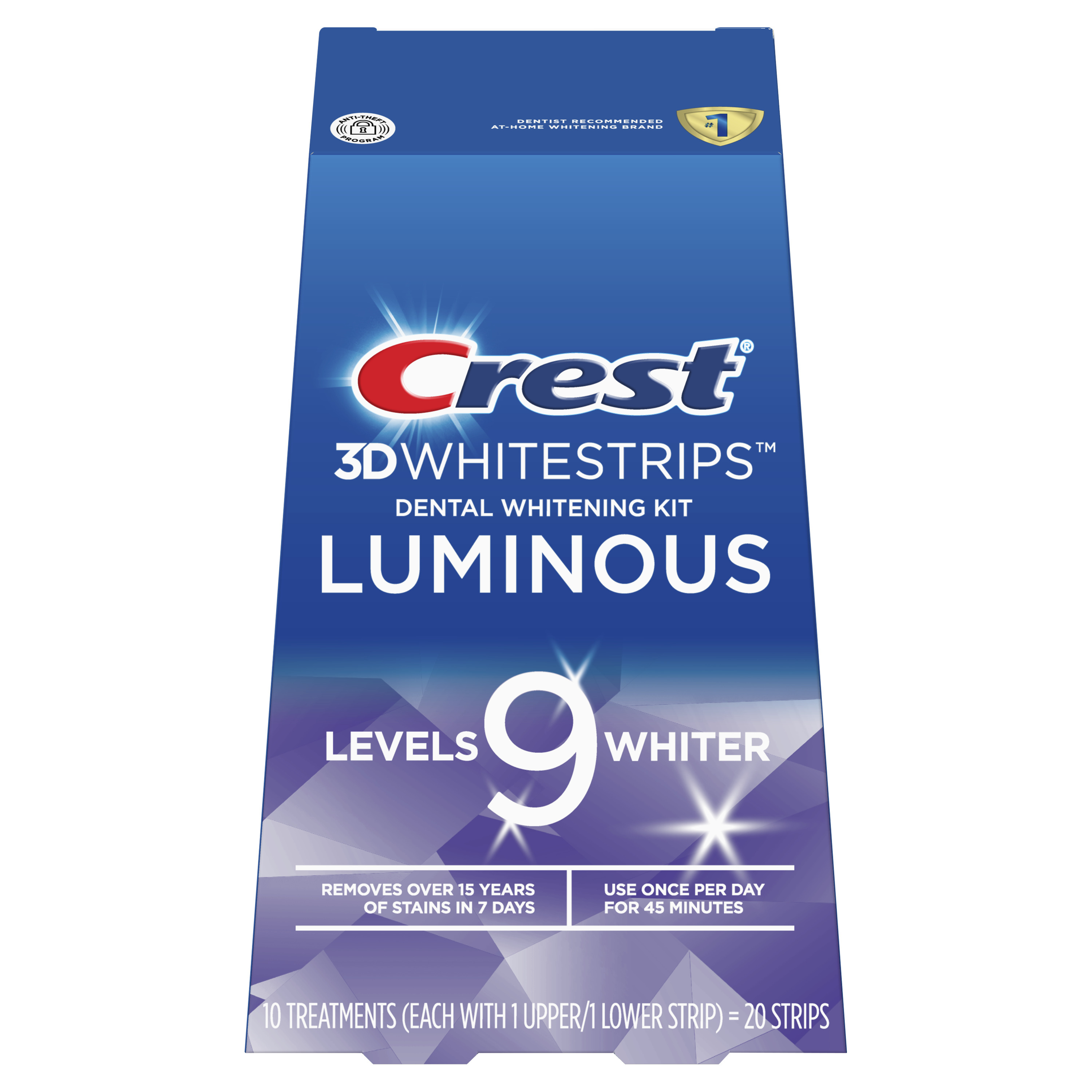 Crest Whitestrips - Luminous Levels - 20 Strips