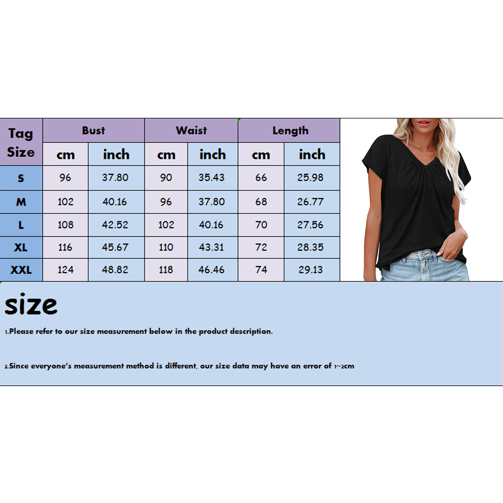 Women Cap Sleeve Tank Tops Casual V Neck Shirts Loose Fit Basic Blouse