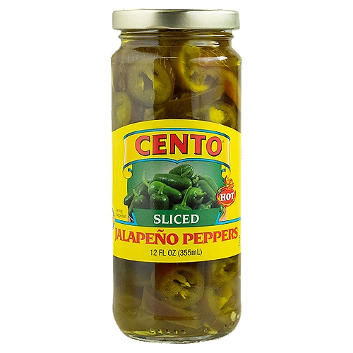 Cento, Sliced Jalapeno Pepper, Hot, Hot