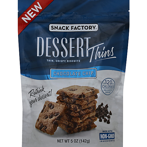 Dessert Thins Thin, Crispy Biscuits Chocolate Chip