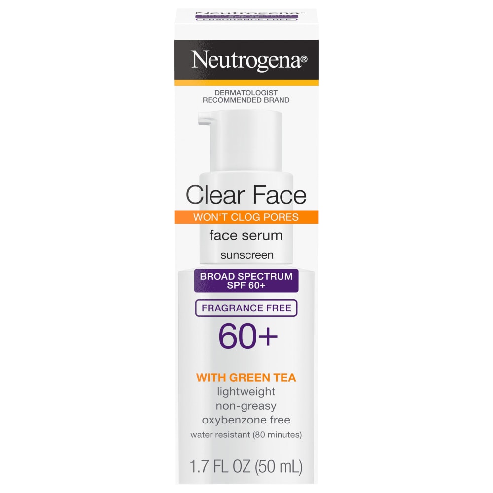 Neutrogena - Clear Face Serum Sunscreen Broad Spectrum Spf 60+ - 1.7 Fl. Oz