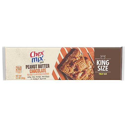 Chex Mix Treat Bar, Peanut Butter Chocolate, King Size 2.2 Oz — UPC