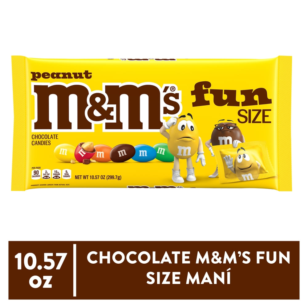 Photo of M&M's Peanut Milk Chocolate Fun Size Candy Bag