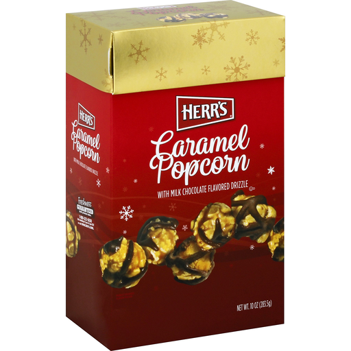 Caramel with Milk Chocolate Flavored Drizzle Popcorn, Caramel