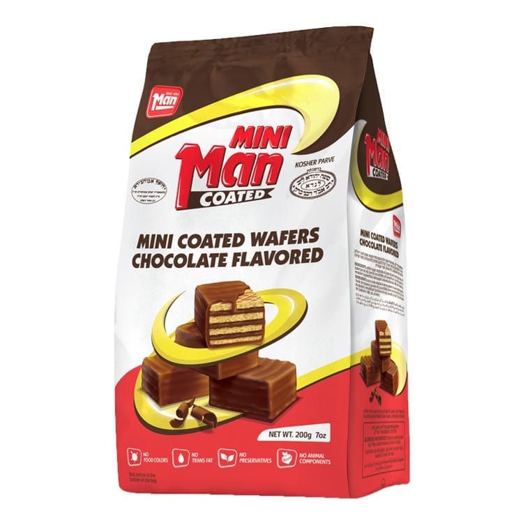 Chocolate Flavored Mini Coated Wafers, Chocolate
