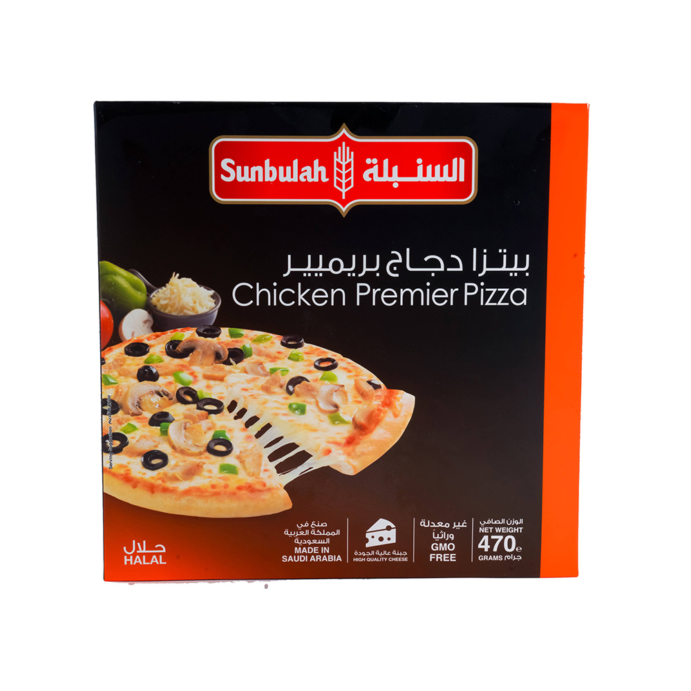 CHICKEN PREMIER PIZZA (CHICKEN& VEGETABLES) 470g