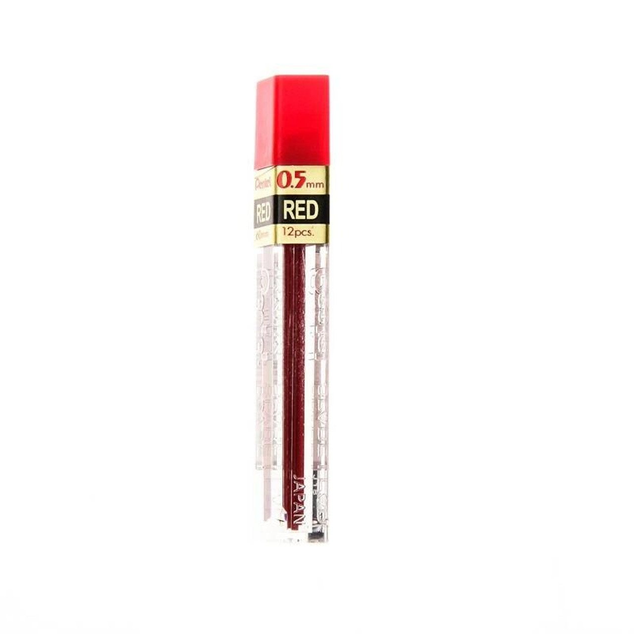 Photo of Pentel 0.5mm Lead, Hi-Polymer Colored, Red