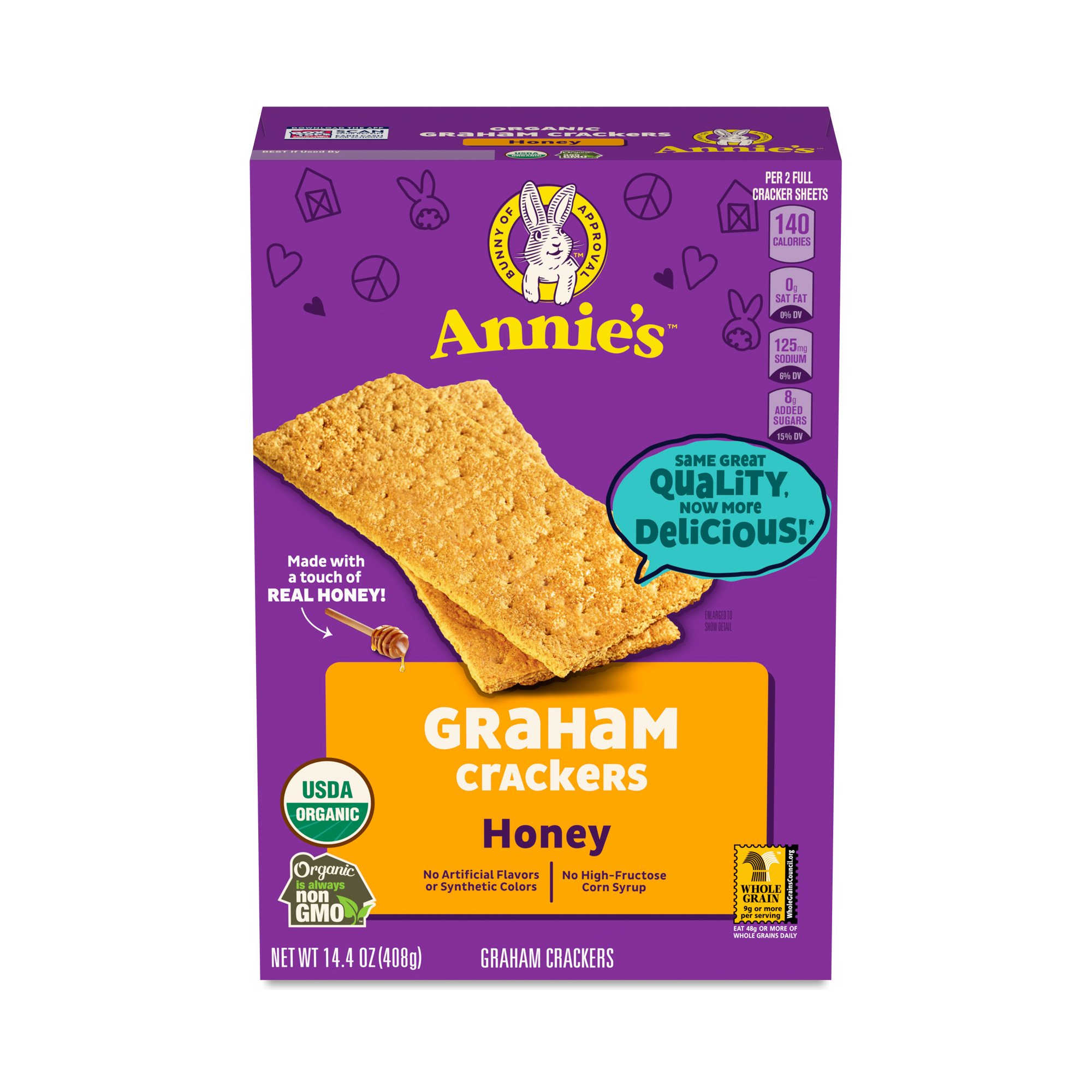Photo of Annie's Homegrown Organic Honey Grahams Graham Crackers, 14.4 Ounce