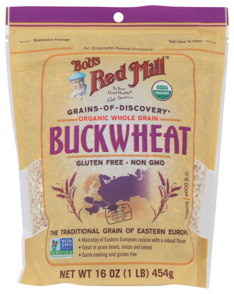 Photo of Bob's Red Mill Organic Whole Grain Buckwheat Groats, 16 Oz