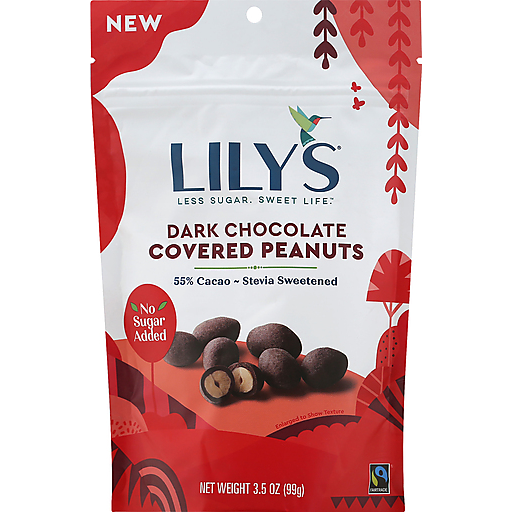 Dark Chocolate 55% Cocoa Covered Peanuts, Dark Chocolate