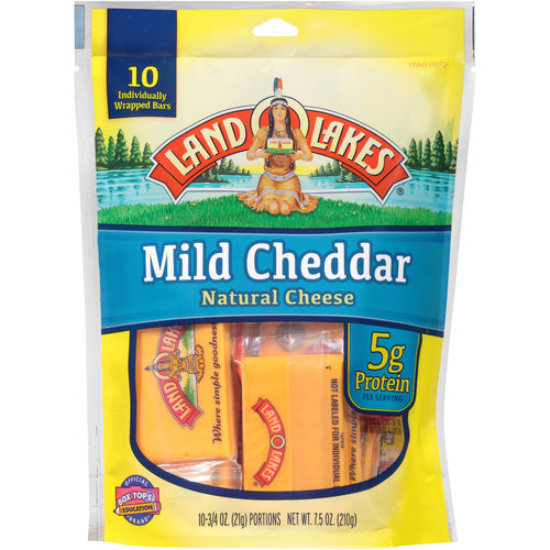 Photo of Land O Lakes Mild Cheddar Snack Cheese 10 0.75 Oz Bars
