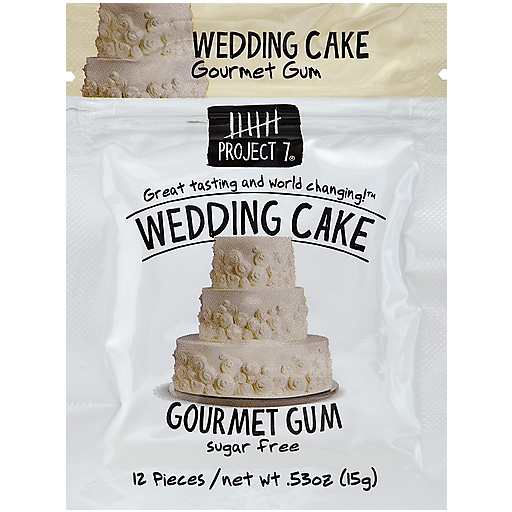 Project 7, Sugar Free Gourmet Gum, Wedding Cake, Wedding Cake