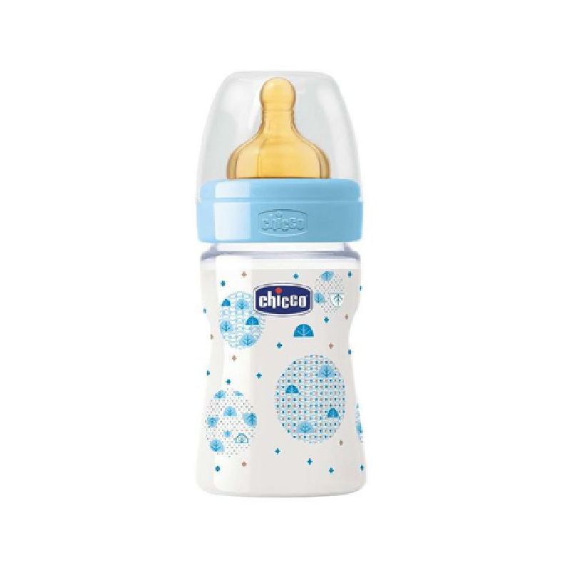BIBERÓ FISIOLÓGIC 150ML LÀTEX BLAU CHICCO
