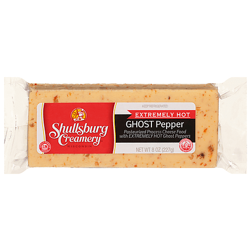 Pasteurized Process Cheese Food, Extremely Hot Ghost Pepper