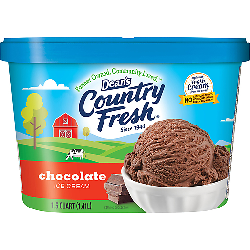 Photo of Dean's Country Fresh Chocolate Ice Cream 1.5 Qt