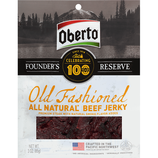 All Natural* Beef Jerky, Old Fashioned, Natural Smoke